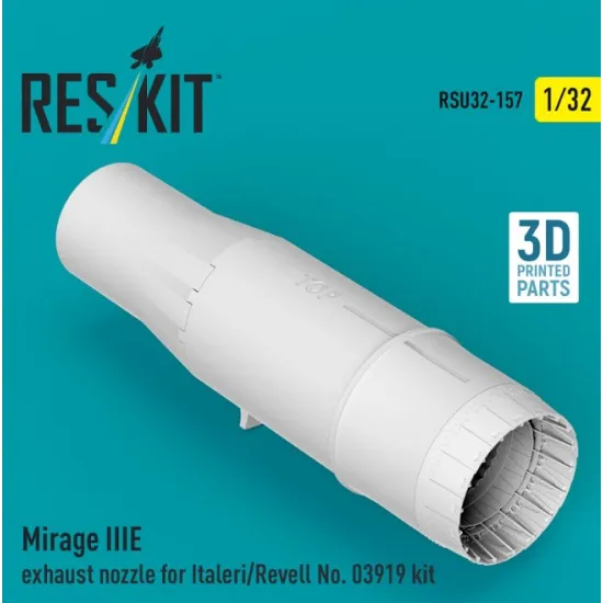 Reskit Rsu32-0157 1/32 Mirage Iiie Exhaust Nozzle For Italeri/Revell No 03919 Kit 3d Printed