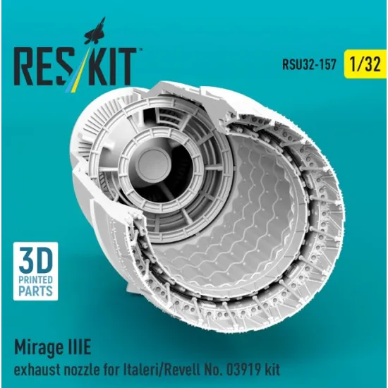 Reskit Rsu32-0157 1/32 Mirage Iiie Exhaust Nozzle For Italeri/Revell No 03919 Kit 3d Printed