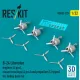 Reskit Rsu32-0229 1/32 B-24 Liberator Engines 4 Pcs Closed Cowlings 4 Pcs And Propellers 2 Types For Hobby Boss Kit 3d Printed