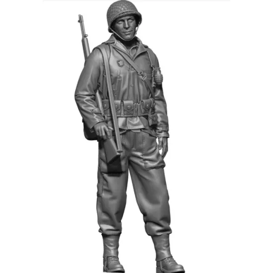 Black Snake Ffl-09 1/35 Soldier Of The 2nd Armored Division Leclerc Resin Figure Kit