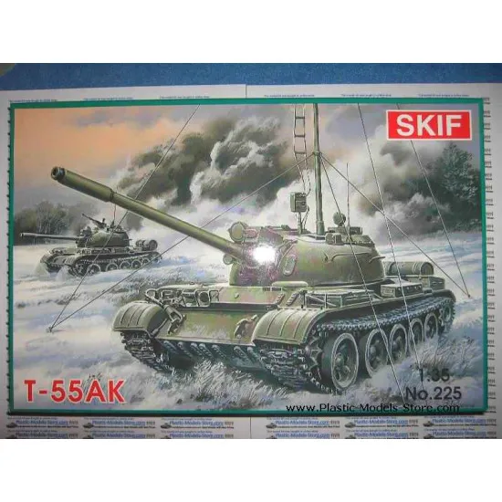 T-55AK Soviet command tank T-55 mod (PE, decals) 1/35 SKIF 225