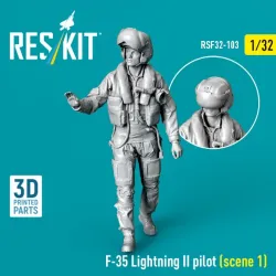 Reskit Rsf32-0103 1/32 F-35 Lightning Ii Pilot Scene 1 3d Printed