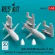 Reskit Rs48-0370 1/48 Agm-88 Harm Missiles 2 Pcs With Lau-118 Adapters For Mig-29 2 Pcs Su-27 2 Pcs 3d Printed
