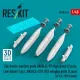 Reskit Rs48-0614 1/48 Electronic Warfare Pods An/Alq-99 High Band 2 Pcs Low Band An/Alq-218 V2 Wingtip Pods 2 Pcs For Ea-18g Growler 3d Printed
