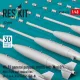 Reskit Rs48-0615 1/48 Mk 81 General Purpose Bombs With Mod 0/1 Mau-94/B And Conical Fins 12 Pcs A-1 A-4 A-6 A-7 F-4 F-8 3d Printed