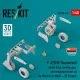 Reskit Rsu48-0476 1/48 P-47d/M Thunderbolt Wheel Bays Landing Gear And Weighted Wheel Set For Miniart Kit Metal 3d Printed