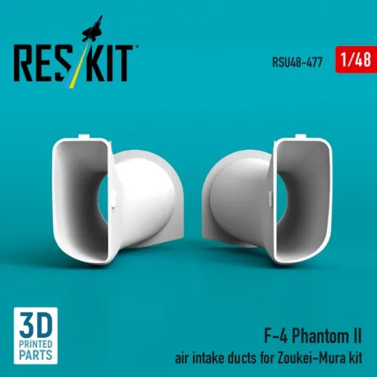 Reskit Rsu48-0477 1/48 F-4 Phantom Ii Air Intake Ducts For Zoukei-mura Kit 3d Printed