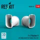 Reskit Rsu48-0477 1/48 F-4 Phantom Ii Air Intake Ducts For Zoukei-mura Kit 3d Printed