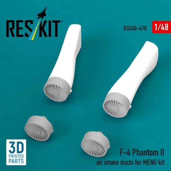 Reskit Rsu48-0478 1/48 F-4 Phantom Ii Air Intake Ducts For Meng Kit 3d Printed