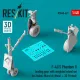 Reskit Rsu48-0621 1/48 F-4j/S Phantom Ii Landing Gear With Weighted Wheel Set For Zoukei-mura Kit Metal 3d Printed