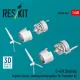 Reskit Rsu48-0662 1/48 C-47a Skytrain Engines 2 Pcs Cowlings And Propellers For Trumpeter Kit 3d Printed