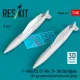 Reskit Rsu48-0667 1/48 F-104g/J/S Cf-104 Tf-104 Starfighter 283-gal Underwing Fuel Tanks With Pylons 2 Pcs 3d Printed