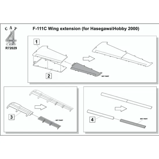 Cat4-r72029 1/72 F 111c Wing Extension For Hasegawa Hobby2000