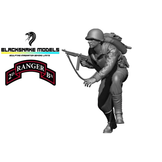 Black Snake Ranger-02 1/35 Ranger Advancing Assault Resin Figure Kit