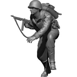 Black Snake Ranger-02 1/35 Ranger Advancing Assault Resin Figure Kit