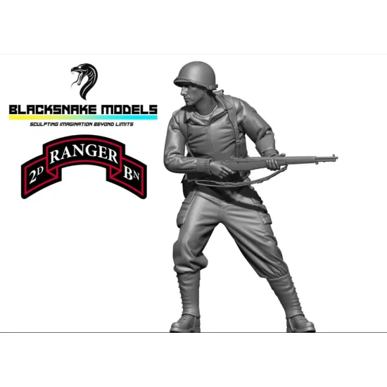 Black Snake Ranger-04 1/35 2nd Ranger Battalion Team Leader Resin Figure Kit