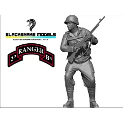 Black Snake Ranger-05 1/35 2nd Ranger Battalion On The Attack Resin Figure Kit