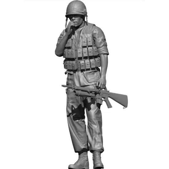 Black Snake Bro-09 1/35 Us Soldier Big Red One Vietnam War Resin Figure Kit