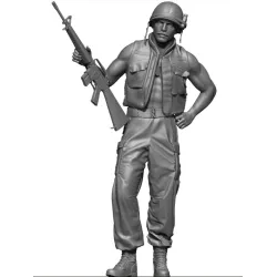 Black Snake Bro-12 1/35 Us Soldier Big Red One Vietnam War Resin Figure Kit