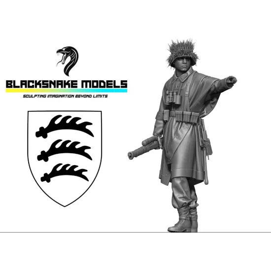 Black Snake Pg-01 1/35 Panzergrenadier Nco Pointing The Way Resin Figure Kit