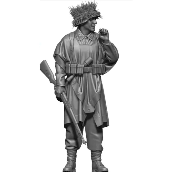 Black Snake Pg-02 1/35 Ww2 Panzergrenadier Smoking Resin Figure Kit