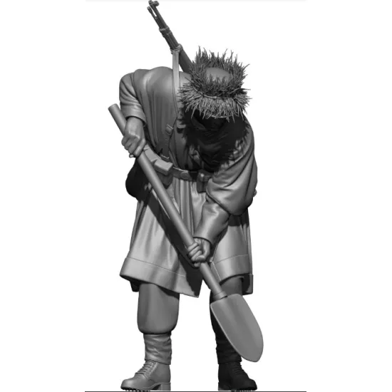 Black Snake Pg-04-48 1/48 Ww2 Panzergrenadier Combat Engineer Resin Figure Kit