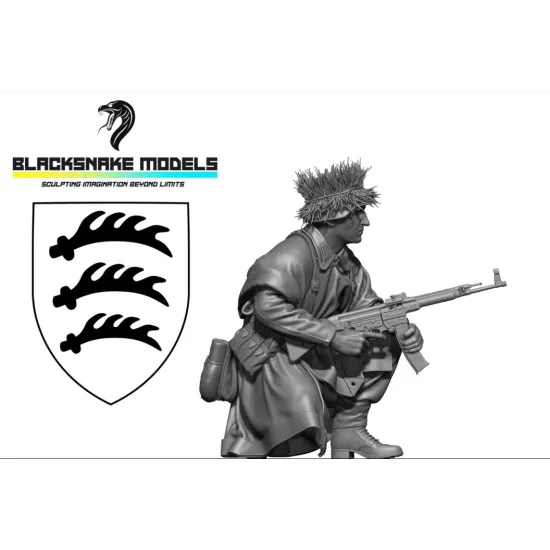 Black Snake Pg-07 1/35 Ww2 Panzergrenadier Rifleman Resin Figure Kit