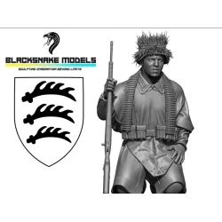 Black Snake Pg-10-48 1/48 Ww2 Panzergrenadier Assistant Gunner Mg42 Resin Figure