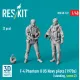 Reskit Rsf48-0122 1/48 F-4 Phantom Ii Us Navy Pilots 1970s Standing Scene 2 2 Pcs 3d Printed