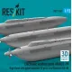 Reskit Rs72-0551 1/72 Electronic Warfare Pods An/Alq-99 High Band With Pylon Adapters 2 Pcs Low Band For Ea-6b 3d Printed