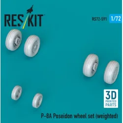Reskit Rs72-0591 1/72 P-8a Poseidon Weighted Wheel Set 3d Printed