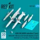 Reskit Rs72-0592 1/72 Agm-88 Harm Missiles 2 Pcs With Lau-118a 4 Pcs Tornado Adapters 2 Pcs F/A-18 F-4 F-16 Ea-6 F-111 Tornado 3d Printed