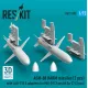 Reskit Rs72-0593 1/72 Agm-88 Harm Missiles 2 Pcs With Lau-118 Adapters For Mig-29 2 Pcs Su-27 2 Pcs 3d Printed