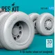 Reskit Rs72-0596 1/72 B-58 Hustler Weighted Wheel Set 3d Printed