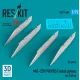 Reskit Rs72-0606 1/72 Mig-25p/Pd/Pds Foxbat Pylons 4 Pcs For Icm Kit 3d Printed