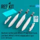 Reskit Rs72-0614 1/72 Electronic Warfare Pods An/Alq-99 High Band 2 Pcs Low Band An/Alq-218 V 2 Wingtip Pods 2 Pcs For Ea-18g Growler 3d Printed