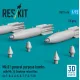 Reskit Rs72-0616 1/72 Mk 81 General Purpose Bombs With Mk 14 Snakeye Retard Fins 12 Pcs A-1 A-4 A-6 A-7 F-4 F-8 3d Printed