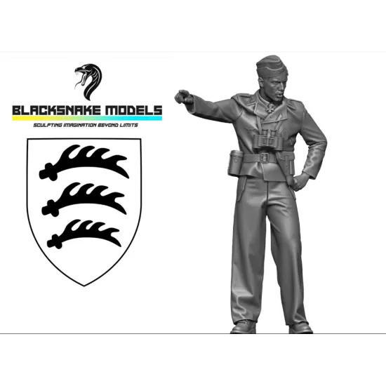 Black Snake Pz-01 1/35 Ww2 Tank Commander Panzer Eastern Front 1944 Resin Figure Kit