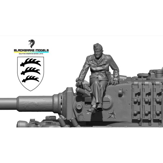 Black Snake Pz-02 1/35 Veteran Crew Member Of Panzer Eastern Front 1944 Ww2 Resin Figure Kit