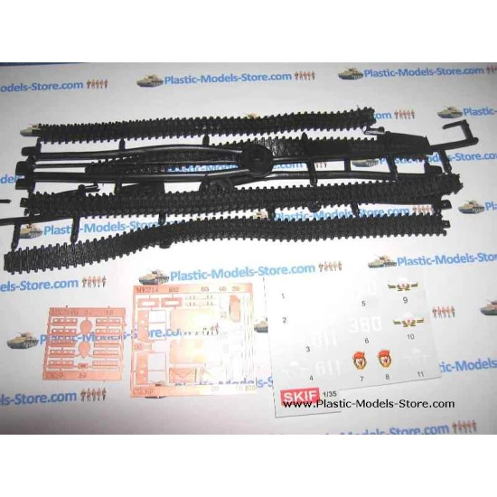 Soviet ATV MT-LB carrier with ZU-23-2 gun 1/35 SKIF 229