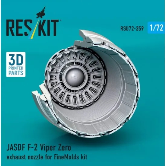 Reskit Rsu72-0359 1/72 Jasdf F-2 Viper Zero Exhaust Nozzle For Finemolds Kit 3d Printed