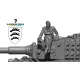 Black Snake Pz-02-48 1/48 Veteran Crew Member Of Panzer Eastern Front 1944 Ww2 Resin Figure Kit