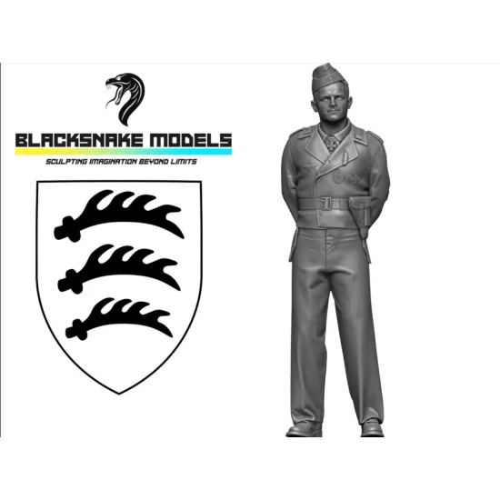Black Snake Pz-03-48 1/48 Veteran Crew Member Of Panzer Eastern Front 1944 Ww2 Resin Figure Kit