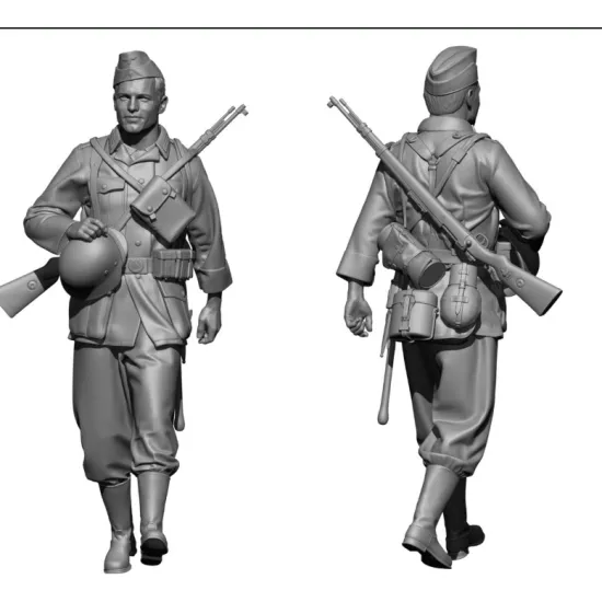 Black Snake Wer-01-48 1/48 Soldier Of The Wehrmacht Ww2 Resin Figure Kit