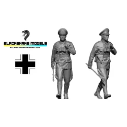 Black Snake Wer-02-48 1/48 Officer Of The Wehrmacht Ww2 Resin Figure Kit