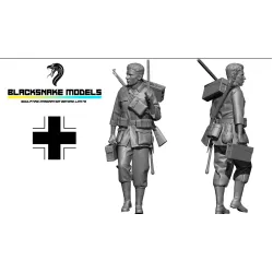 Black Snake Wer-03-48 1/48 Soldier Of The Wehrmacht Ww2 Resin Figure Kit