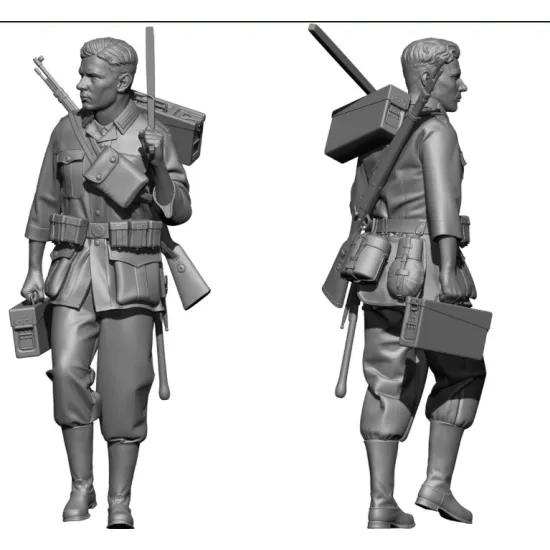 Black Snake Wer-03-48 1/48 Soldier Of The Wehrmacht Ww2 Resin Figure Kit
