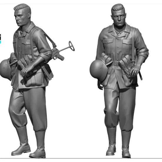 Black Snake Wer-05-48 1/48 Soldier Of The Wehrmacht Ww2 Resin Figure Kit