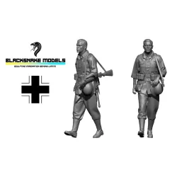 Black Snake Wer-06 1/35 Soldier Of The Wehrmacht Ww2 Resin Figure Kit