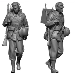 Black Snake Wer-07-48 1/48 Radio Operator Of The Wehrmacht Ww2 Resin Figure Kit